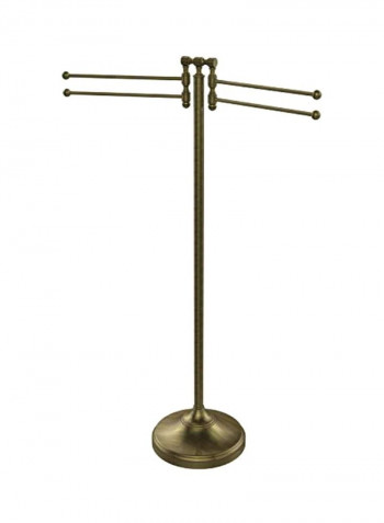 Brass Towel Stand Gold 27x10.5x39inch