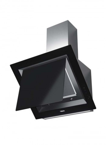 Dlv 68660 Tos Vertical Decorative Hood With Fresh Air Function In 60Cm 112930024 Black Glass