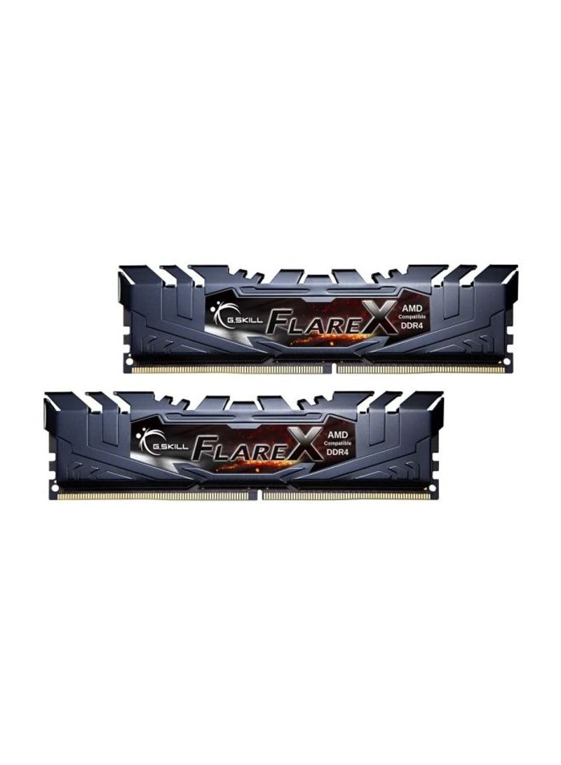 2-Piece Flare X DDR4 RAM 16GB Grey/Gold