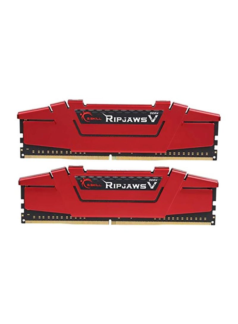 2-Piece Ripjaws V DDR4 RAM Set 8GB Red/Gold