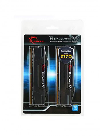 2-Piece Ripjaws V DDR4 RAM Set 16GB Black/Gold