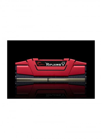 4-Piece Ripjaws V DDR4 RAM Set 16GB Red/Black