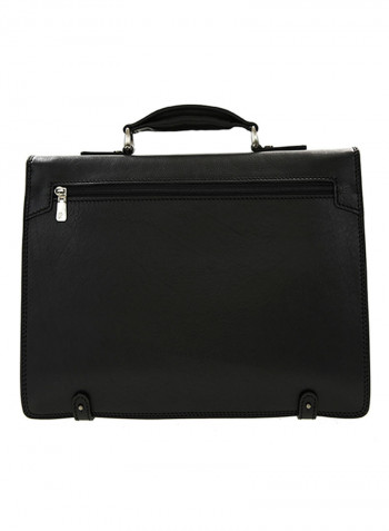Stateman Leather Briefcase Bag Black