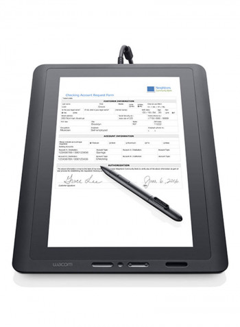 15.6-Inch Full HD Signature Pad 16inch Black