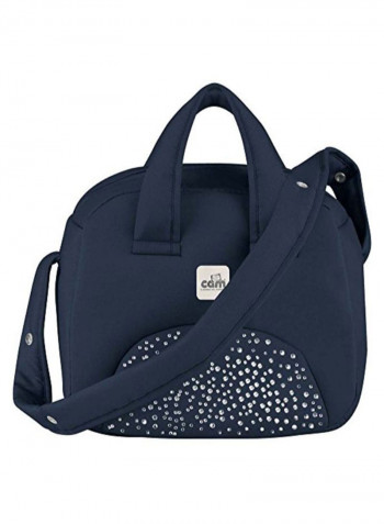 Linea Stroller With Handbag - Blue/Black/Silver