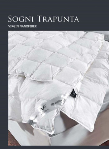 Versace 19.69 "Trapunta" Quilt 220x240 Cm Cotton White 220X240cm
