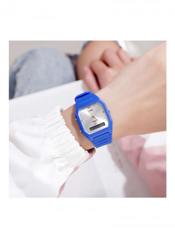 SKMEI ultrathin double display electronic watch blue