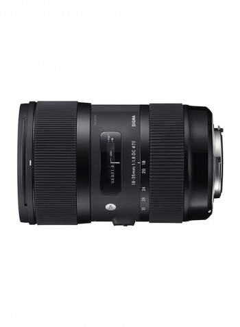 18-35mm F/1.8 DC HSM Art Lens For Nikon Camera Black