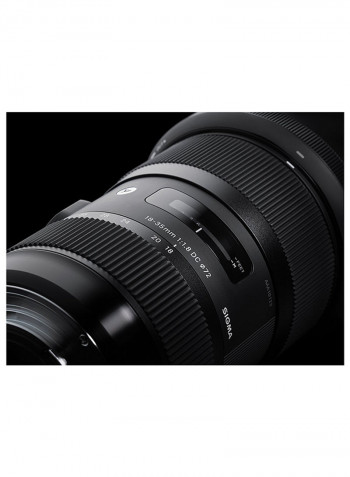 18-35mm F/1.8 DC HSM Art Lens For Nikon Camera Black