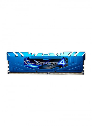 4-Piece Ripjaws 4 DDR4 RAM Set 32GB Blue/Black
