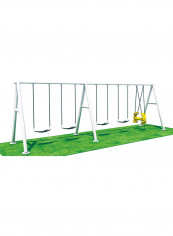 Outdoor Swing Set 5 Seat Seesaws 520 x 150 x 200cm