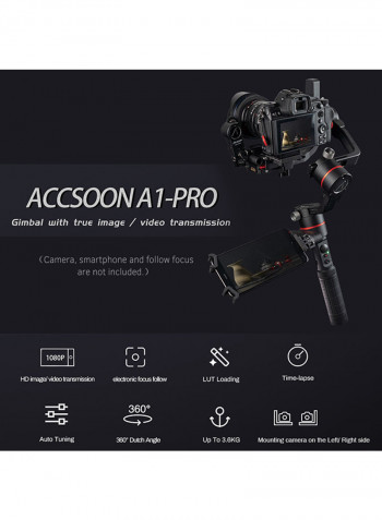 3-Axis Handheld Camera Gimbal Black