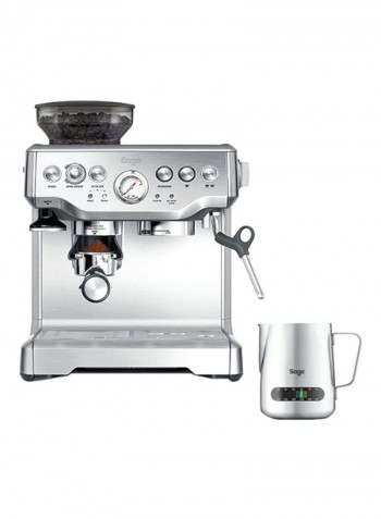 The Barista Express With Temp Control Milk Jug 2 لتر 1850 وات BES875UK فضي