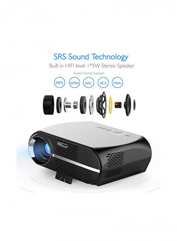 LED Lamp Cinema Home Theater PRJLE67 Black