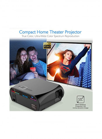 LED Lamp Cinema Home Theater PRJLE67 Black