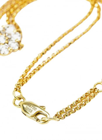 18K Gold Diamond Chain Bracelet