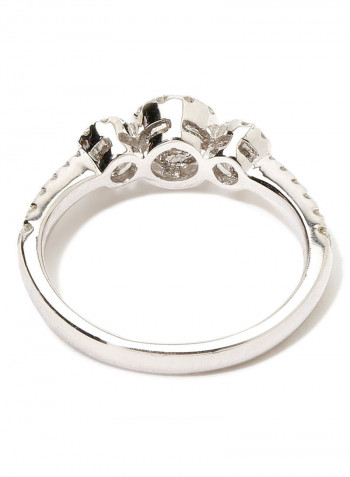 18K White Gold Exquisite Design Diamond Ring