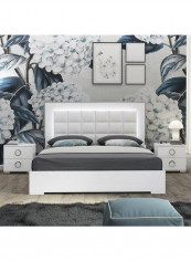 Elite King Bed Set White 194.4x205.3x103.2cm
