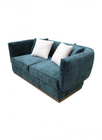 2 Seater Fabric Sofa Green 190x94x71cm