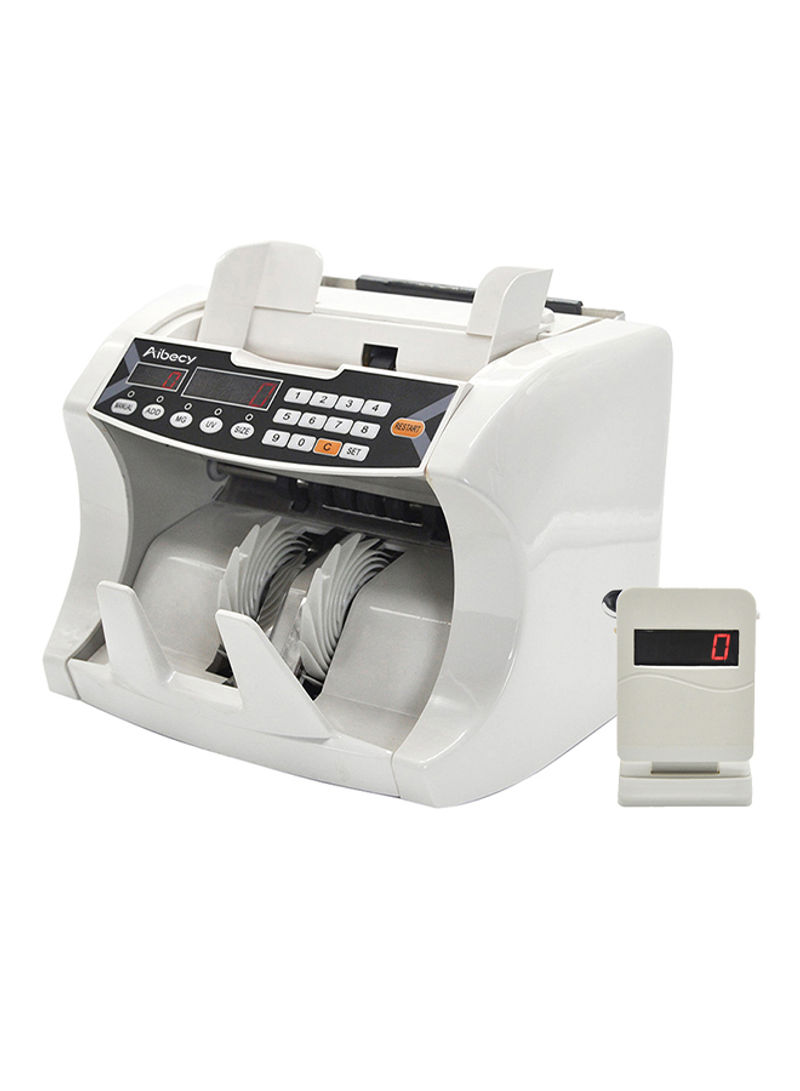 Automatic Multi Currency Cash Counting Machine White
