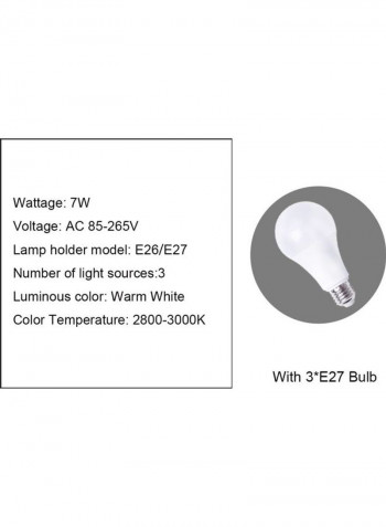 Stained Glass Lampshade Floor Lamp EU Plug Multicolour