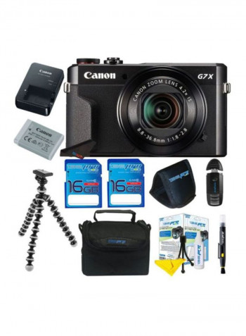 PowerShot G7 X Mark II Point And Shoot Digital Camera With Accessories
