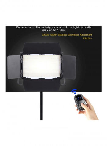 Adjustable Photography LED Light 43x30x10centimeter Black/White