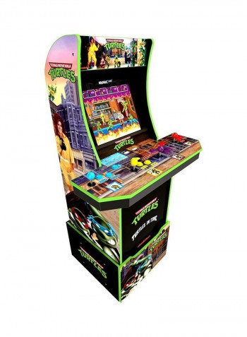 Arcade1Up Teenage Mutant Ninja Turtles 4 Players With Riser, Bundle, Cabinet - Arcade & Platform - Retro Handheld Console