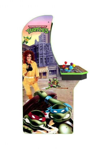 Arcade1Up Teenage Mutant Ninja Turtles 4 Players With Riser, Bundle, Cabinet - Arcade & Platform - Retro Handheld Console