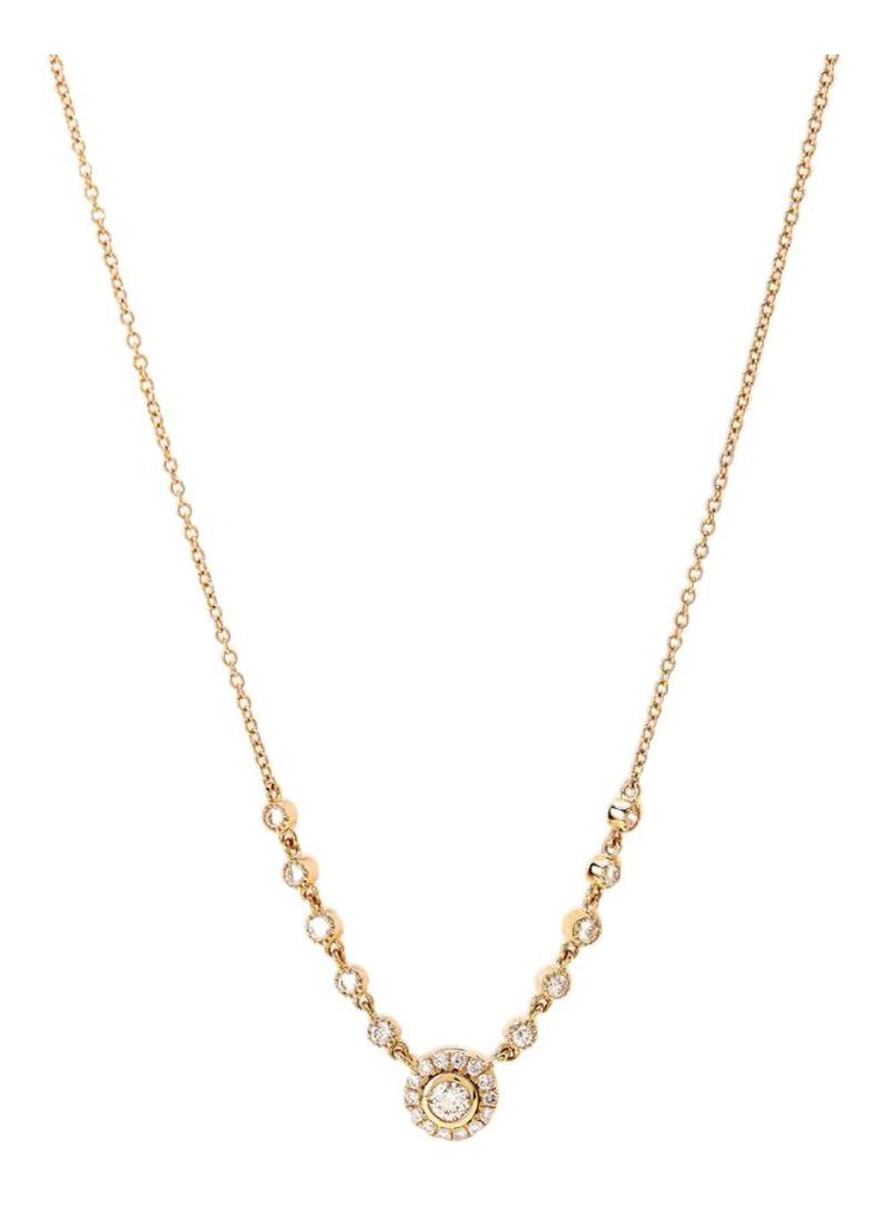 18K Gold Diamond Studded Necklace