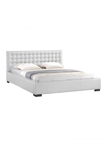 Madison Modern Bed With Mattress White King