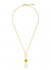 18 Karat Gold Pearl Butterfly Necklace