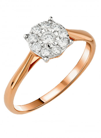 18K Gold Diamond Studded Ring