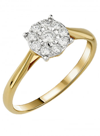 18K Gold Diamond Studded Ring