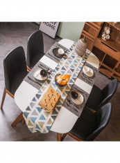 Dining Table White/Brown 1800x900x750millimeter