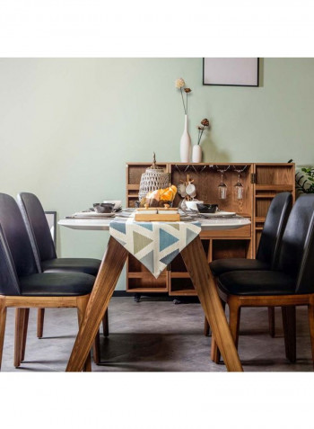 Dining Table White/Brown 1800x900x750millimeter