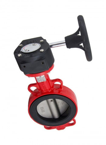 Classic Disc Butterfly Valve Red/Black 14inch