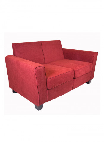Alessandra 2 Seater Fabric Sofa Red/White
