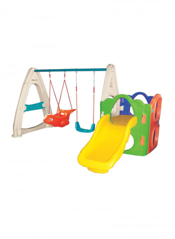 2-In-1 Slide And Swing Set