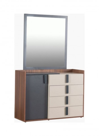 5-Piece Revival King Bedroom Set Brown 180x200cm