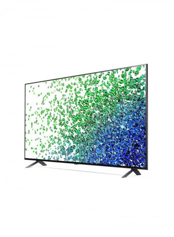 NanoCell TV 50 Inch NANO80 Series Cinema Screen Design 4K Active HDR WebOS Smart With ThinQ AI Local Dimming 50NANO80VPA Black