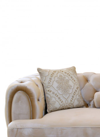 3-Seater Darian Sofa Beige 245x80x103centimeter