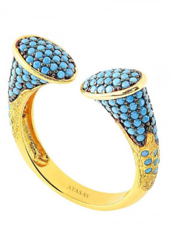 22K Gold Turquoise Ring