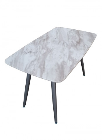 Modern Marble Dining Table White/Grey/Black
