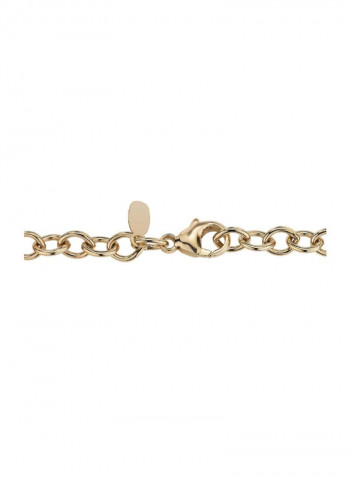 18 Karat Gold Twist Heart Bracelet