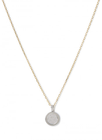 18 Karat White Gold Diamond Pendant
