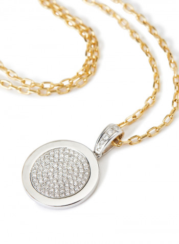 18 Karat White Gold Diamond Pendant