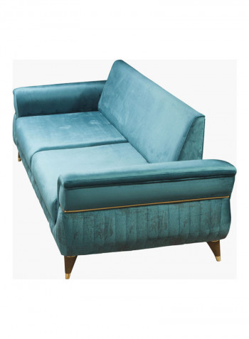 3-Seater Sofa Bed With Two Cushion Green 230 x 175cm
