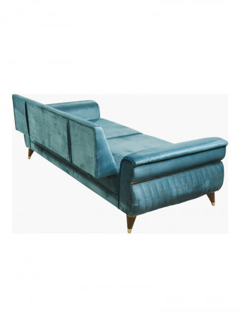 3-Seater Sofa Bed With Two Cushion Green 230 x 175cm