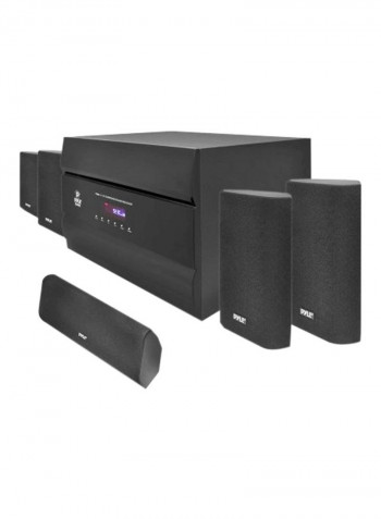 5.1 Channel Surround Speaker System PT628A Black